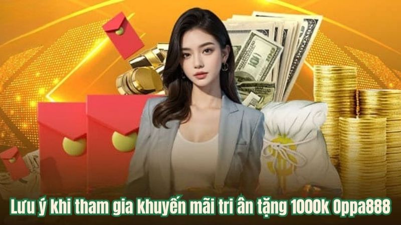 Lưu ý khi tham gia khuyến mãi tri ân tặng 1000k Oppa888