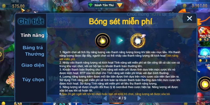 Ba trang bị hỗ trợ người chơi săn cá